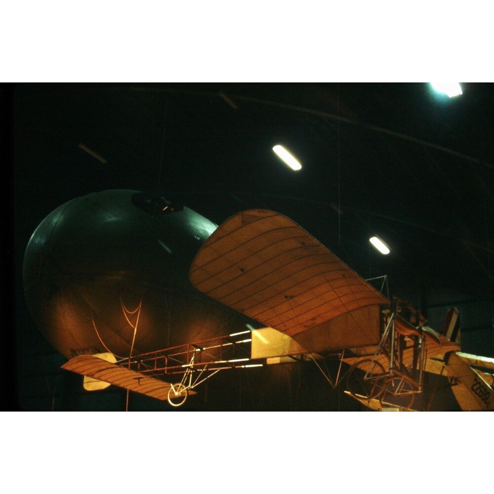 1980s 35mm Slide Aviation  - Bleriot XI monoplane in "Early Years Gallery"